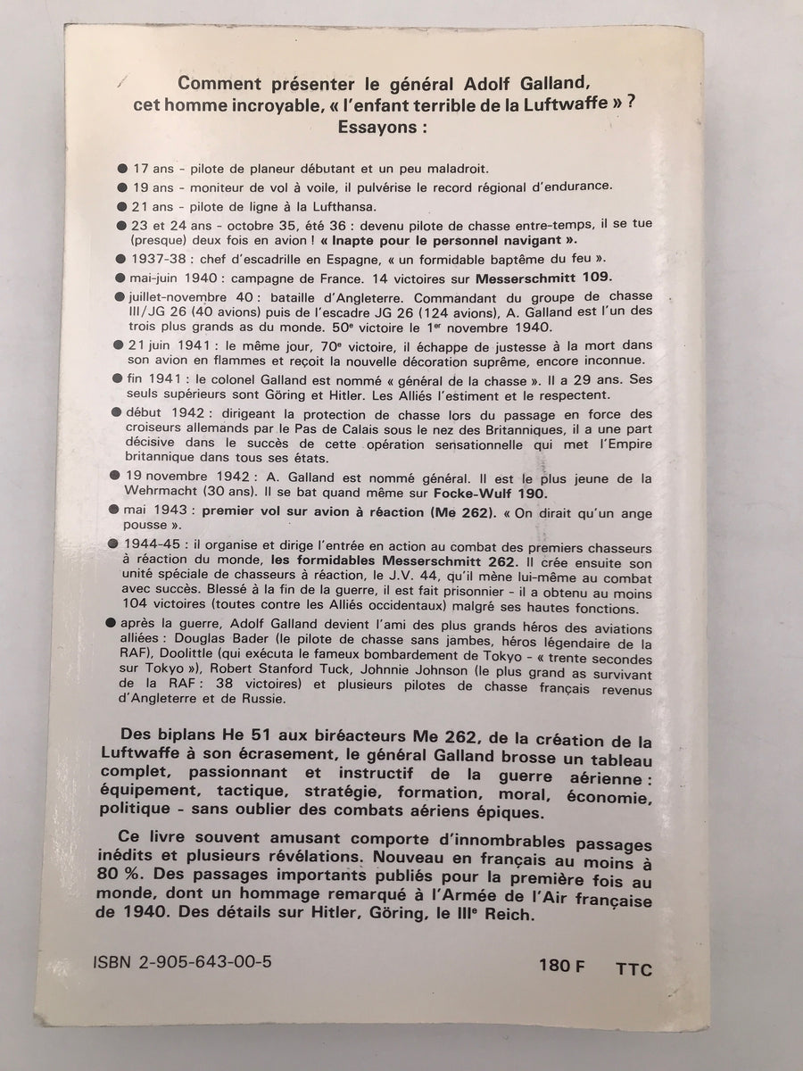 Les premiers et les derniers. Les pilotes de chasse de la Deuxième Guerre mondiale. *** TOP OFFER ***