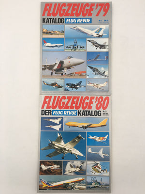 FLUGZEUGE ' 79 Katalog Flugrevue Nr.4 & FLUGZEUGE ' 80 Katalog Flugrevue Nr.5