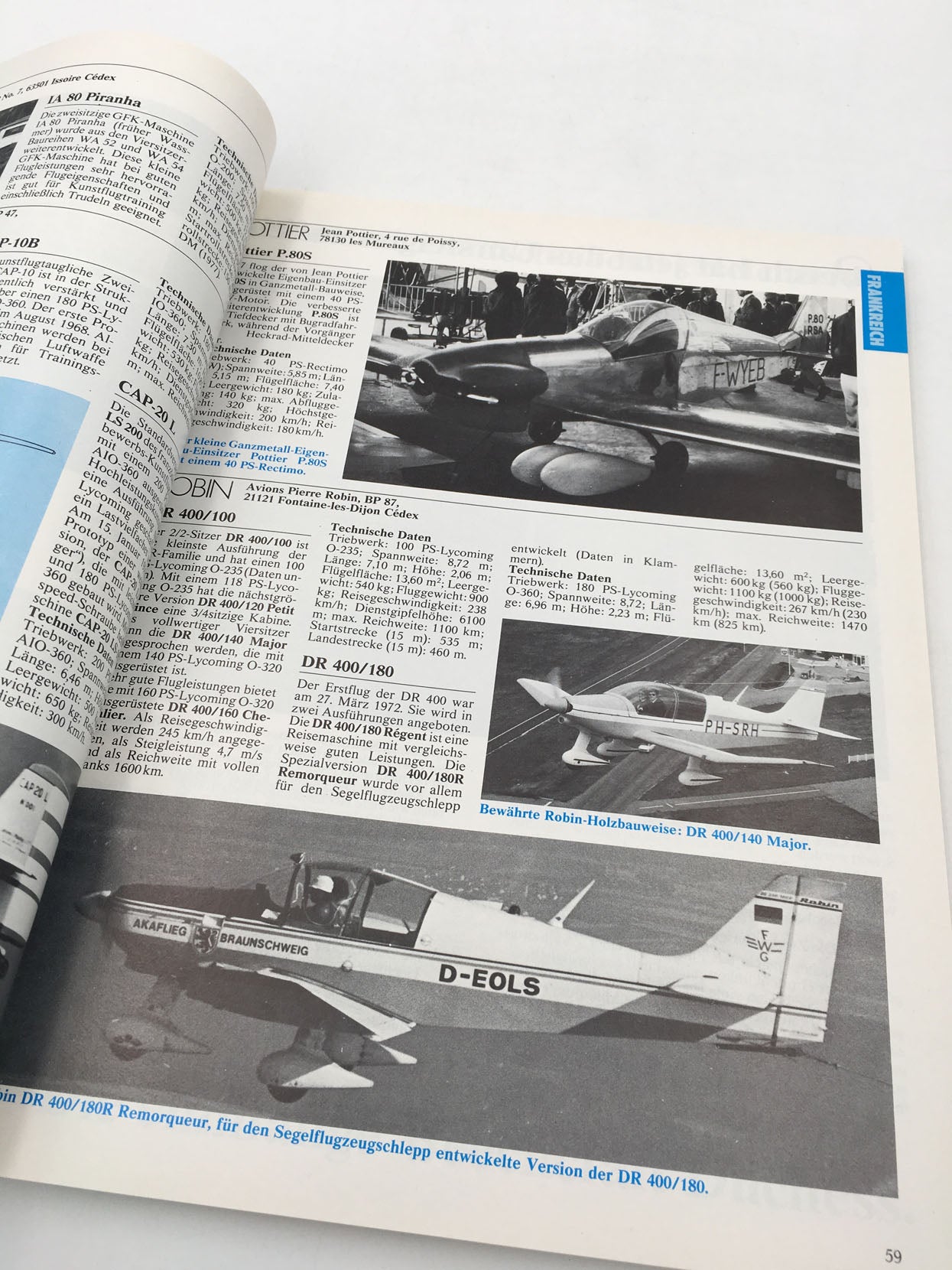 FLUGZEUGE ' 79 Katalog Flugrevue Nr.4 & FLUGZEUGE ' 80 Katalog Flugrev