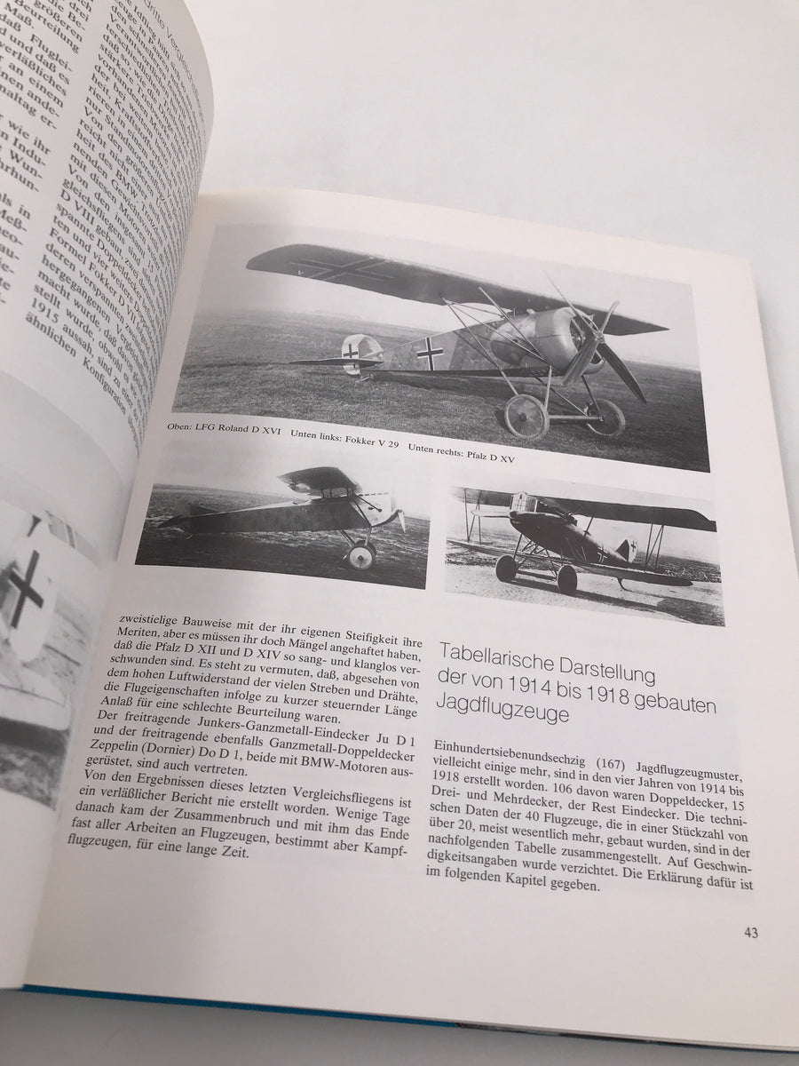 4. Die deutsche Luftfahrt. Die Entwicklung der deutschen Jagdflugzeuge