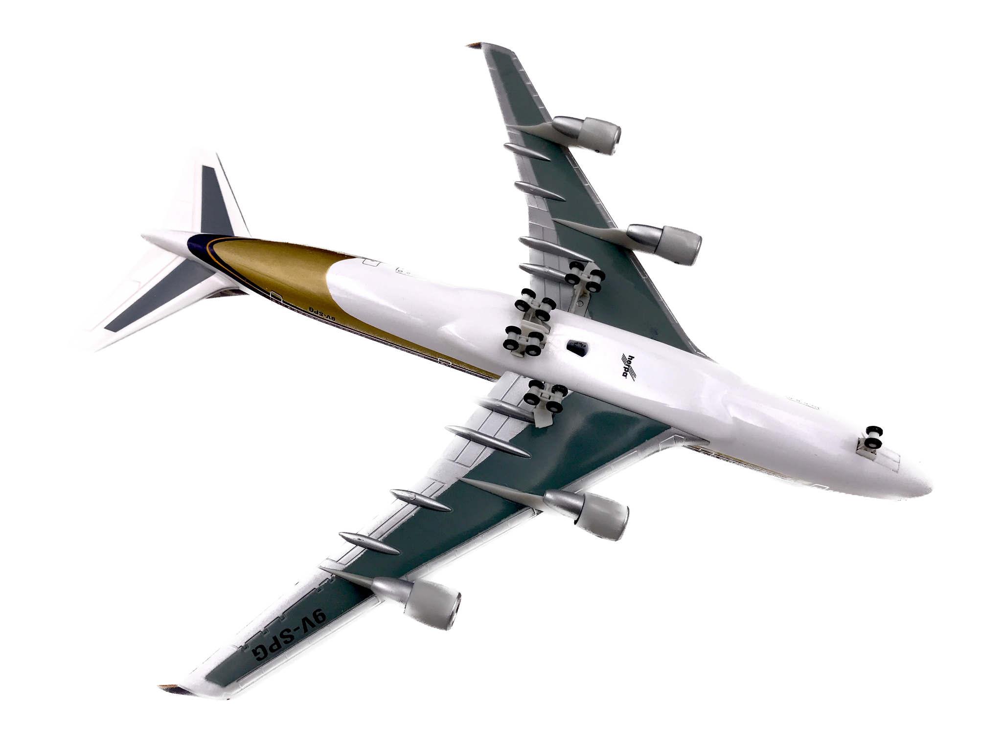 希少、難あり】シンガポール航空B747－400トロピカルメガトップ - 模型 