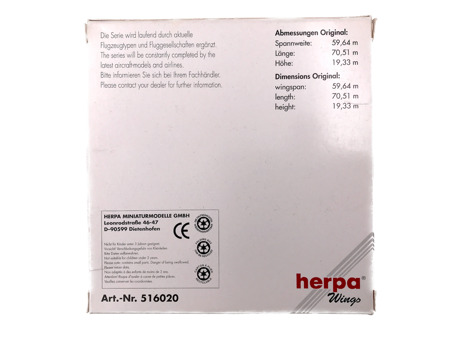 **DIE-CAST METAL MODEL** LUFTHANSA CARGO BOEING 747-200F [HERPA WINGS]