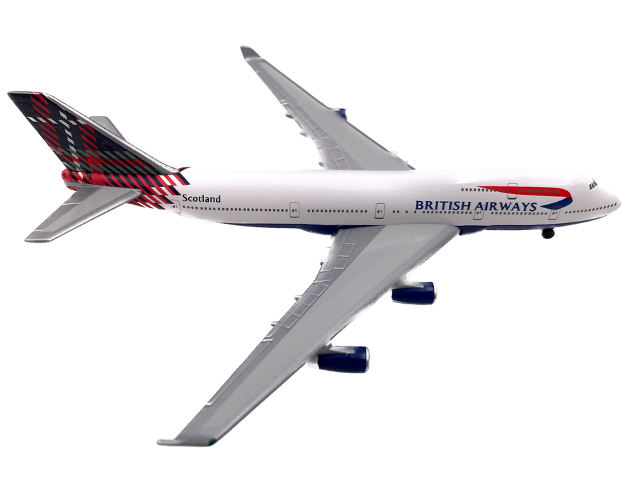 **DIE-CAST METAL MODEL** BRITISH AIRWAYS BOEING 747-400 « SCOTLAND » [HERPA WINGS]