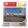 **DIE-CAST METAL MODEL** NORTHWEST AIRLINES CARGO « 3 SPEED SERVICE » BOEING 747-200F 1:500 [HERPA WINGS]