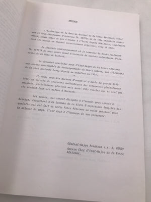 HISTORIQUE DE LA BASE AÉRIENNE DE BIERSET 1914-1989