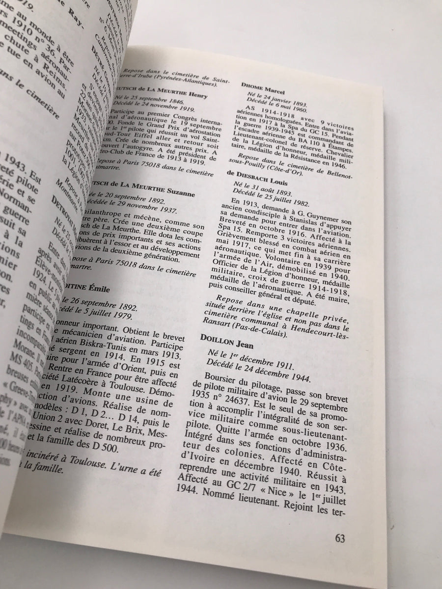 Qui était qui ?  Mémorial de l'aéronautique
