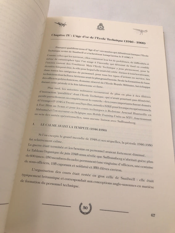 SAFFRAANBERG l'École Royale des Sous-Officiers (3 TOMES)