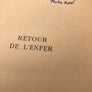 RETOUR DE L'ENFER (Dédicacé)