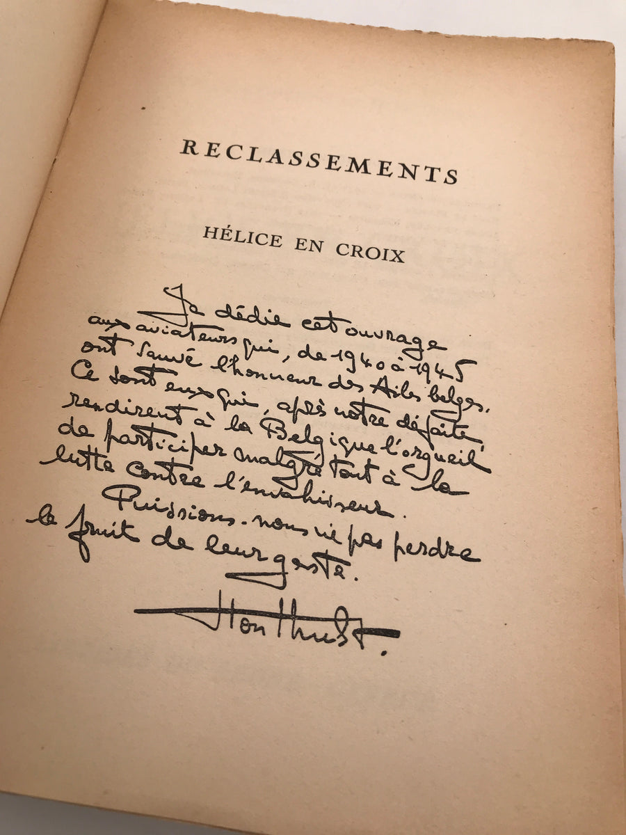 RECLASSEMENTS * HÉLICE EN CROIX, édition 1945 (couverture défraîchie)