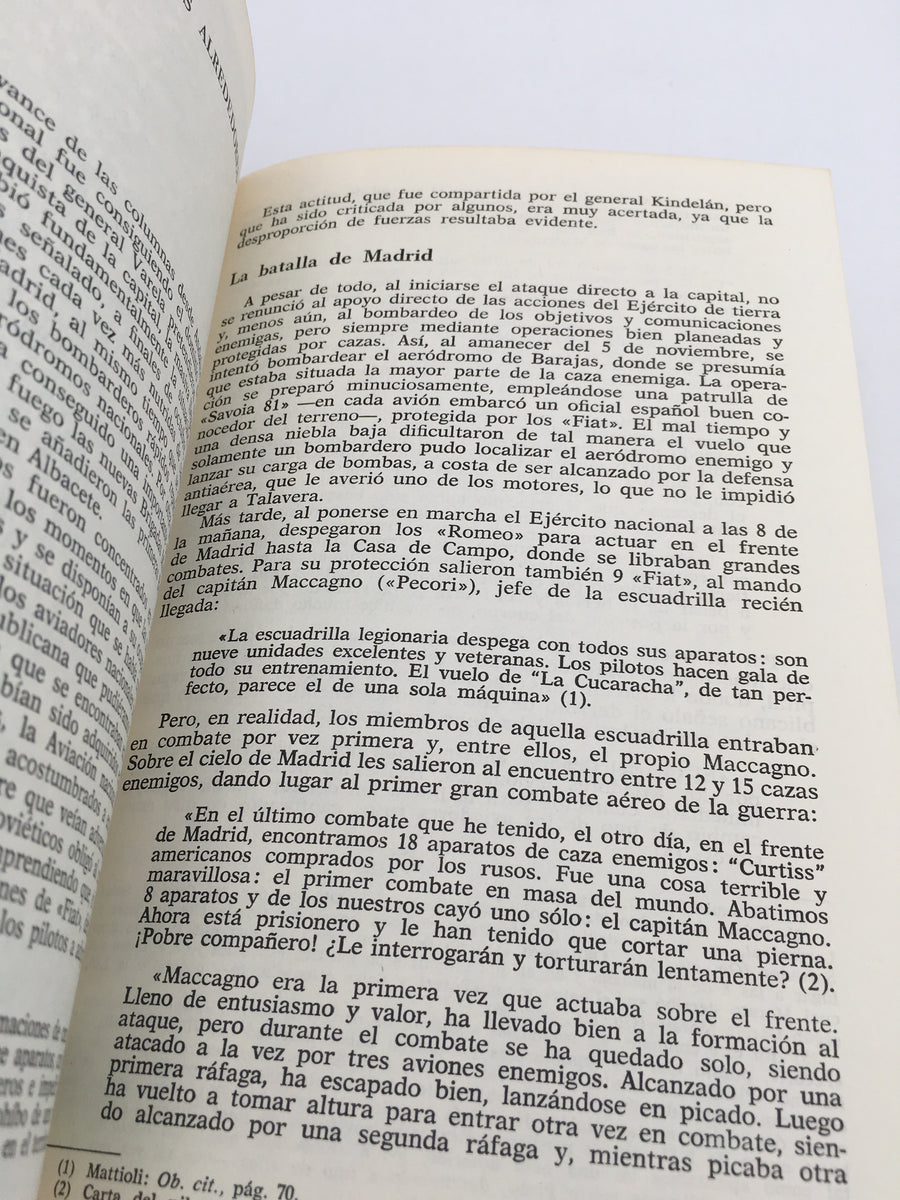 LA AVIACION LEGIONARIA EN LA GUERRA ESPAÑOLA